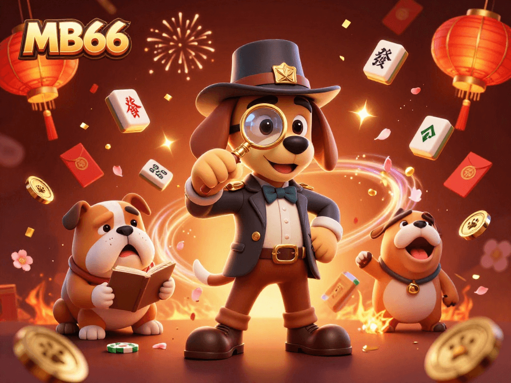 Engage with MB66's thrilling gameplay, uncovering clues to treasures in a vibrant casino scene.