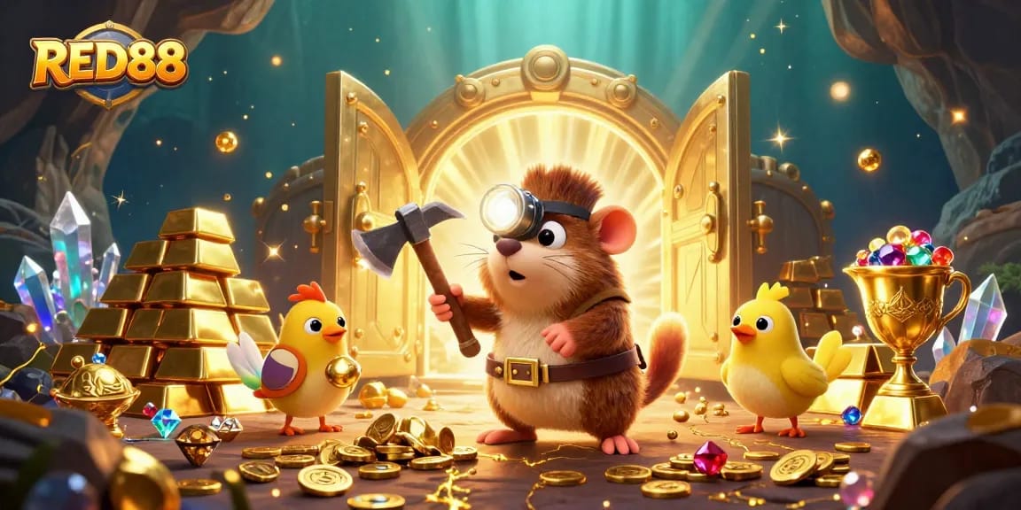 Join the thrilling adventure at RED88, where treasures and gaming excitement collide!