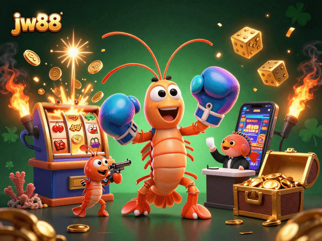 Experience thrilling gameplay with the vibrant jw88 casino scene featuring animated characters and jackpot excitement.