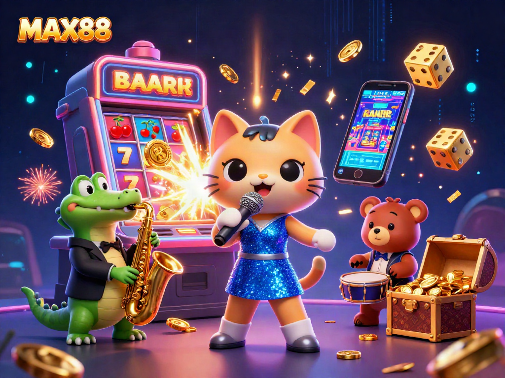 Max88 brings lively characters to casino gaming with vibrant slots and explosive coins.