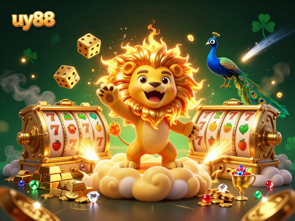 Experience excitement with uy88 at this vibrant 3D slot adventure featuring roaring luck and lavish treasures.