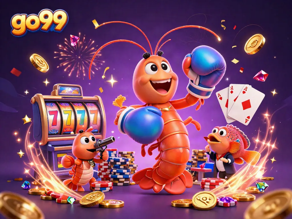 Experience go99's thrilling slot machine action with vibrant characters and dazzling winnings!