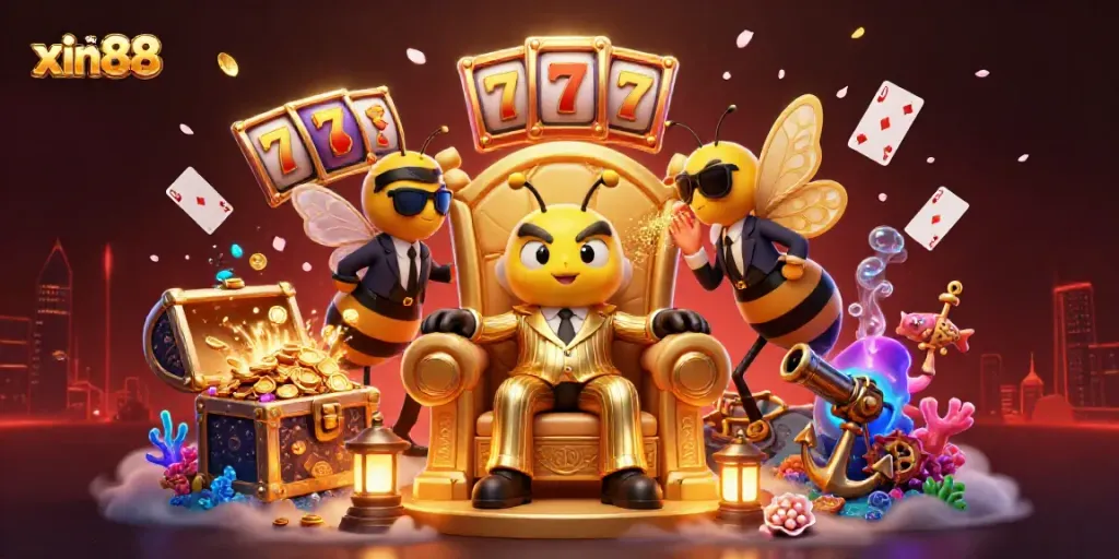 Experience the thrill of xin88 with a vibrant casino scene filled with excitement and colorful gameplay.
