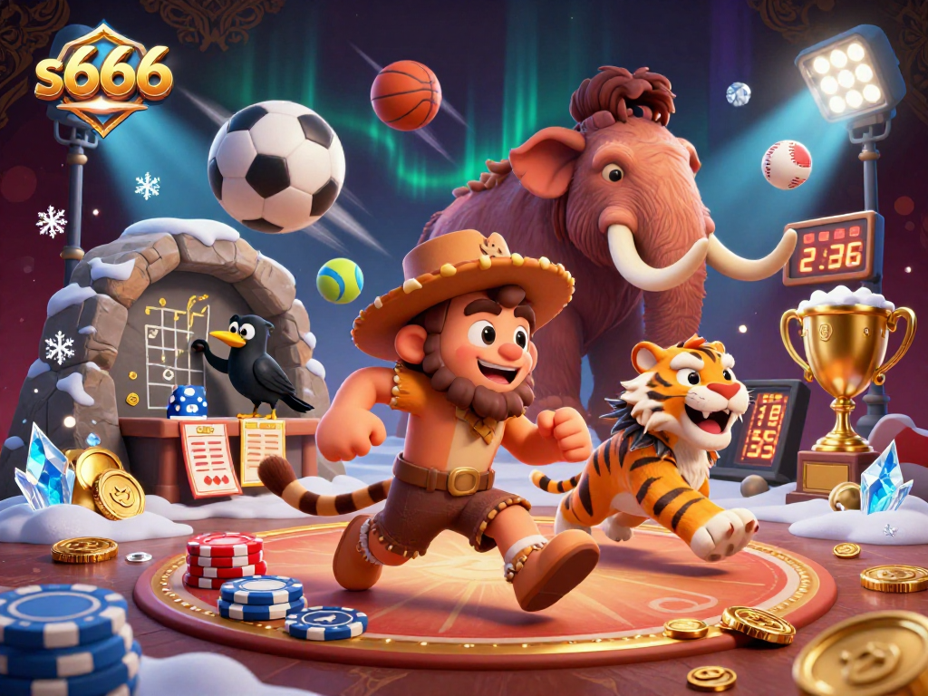 Experience thrilling gameplay at s666 with prehistoric casino characters and dynamic sports elements.