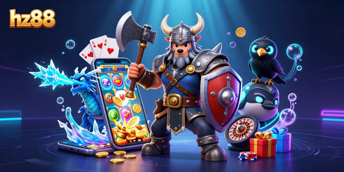 Experience thrilling gameplay with hz88 as Viking warriors, dragons, and casino games collide.