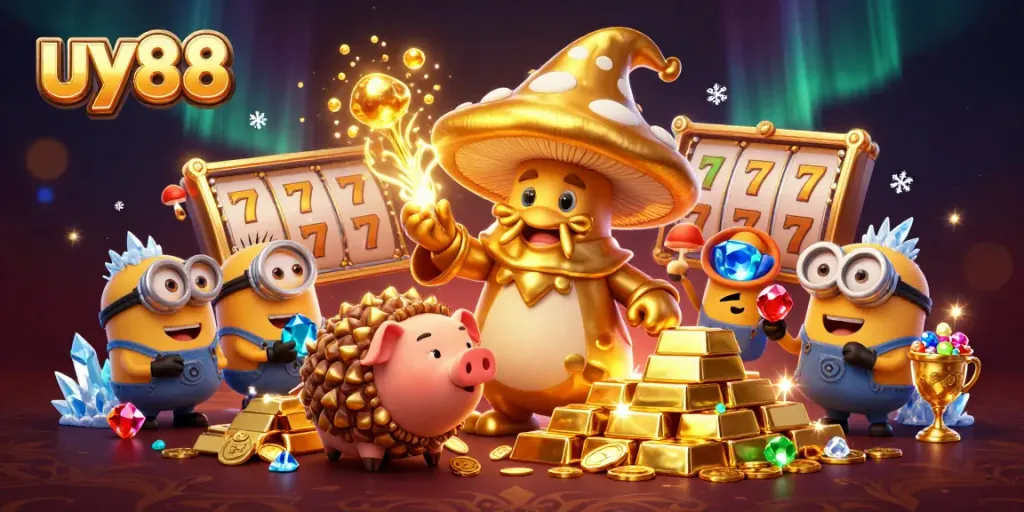 Experience the magic of uy88 with vibrant slots, golden treasures, and enchanting characters.