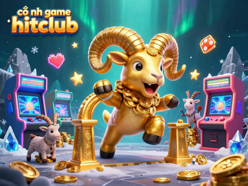 Experience excitement at cổng game hitclub with this vibrant 3D casino illustration featuring unique characters and gaming elements.