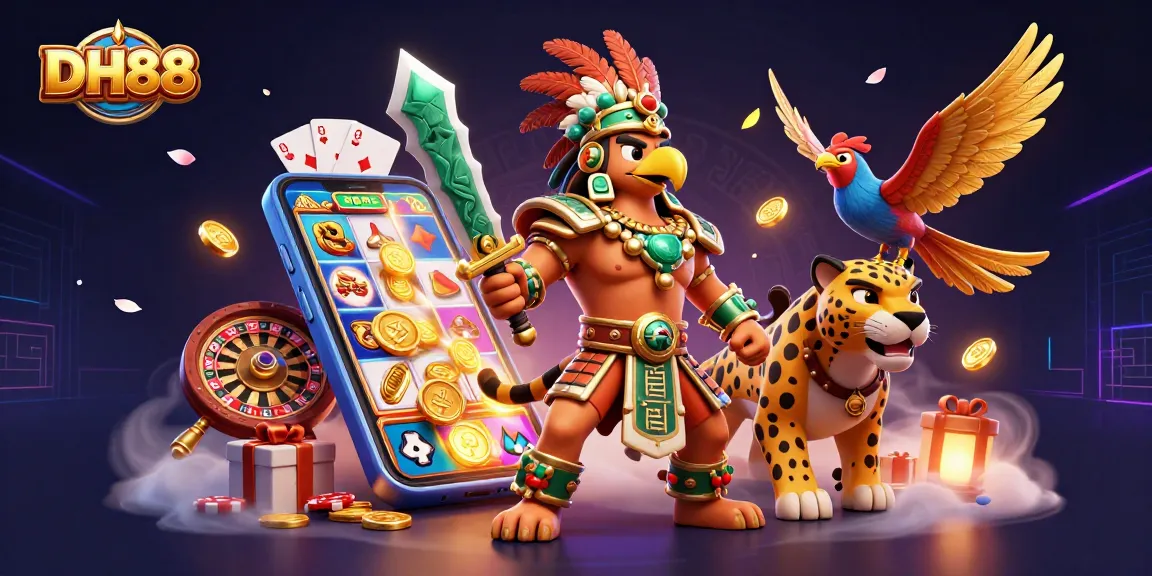Experience DH88's thrilling games with captivating 3D characters and immersive casino elements.