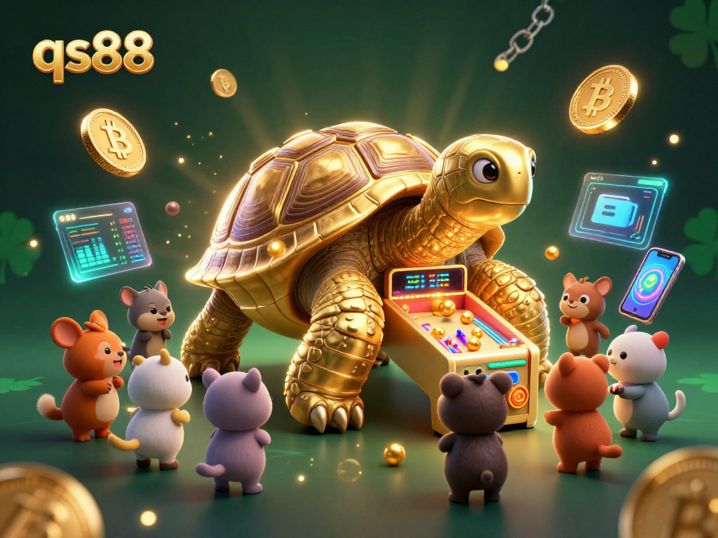 Engage with exciting games at qs88, featuring a vibrant tortoise pinball machine.