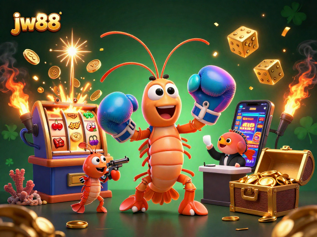 Experience thrilling gameplay with the vibrant jw88 casino scene featuring animated characters and jackpot excitement.