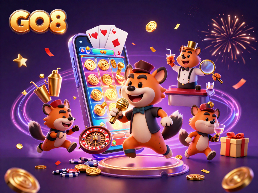 Engage in vibrant GO8 casino action with hyenas comedy club, brimming with games and excitement.