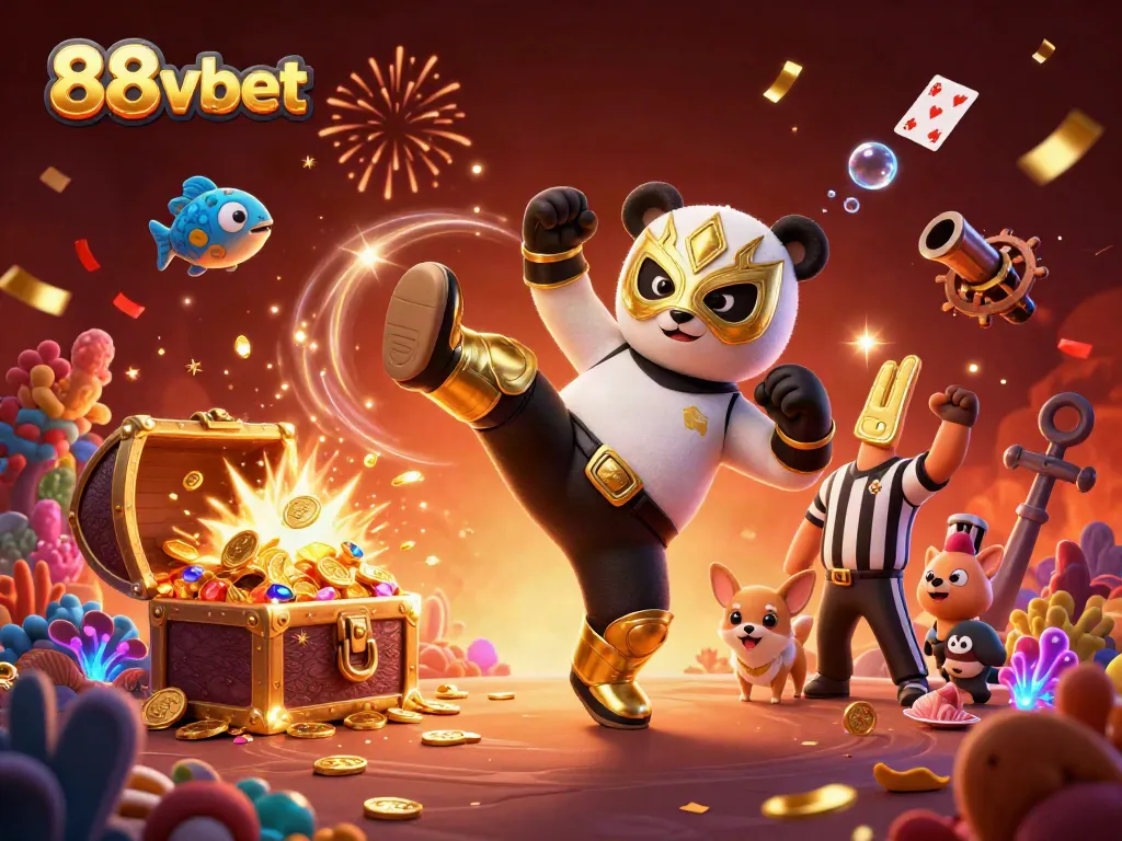 Experience the thrilling world of 88vbet with vibrant characters and dynamic casino gameplay elements.