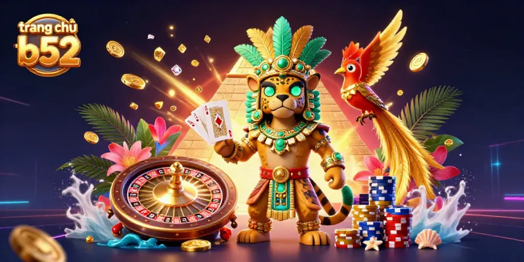 Experience thrilling gameplay at trang chủ b52 with Chinese card games and vibrant casino elements.