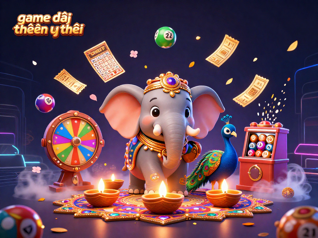 Experience thrilling gameplay with game đổi thưởng uy tín featuring vibrant illustrations and lottery excitement.