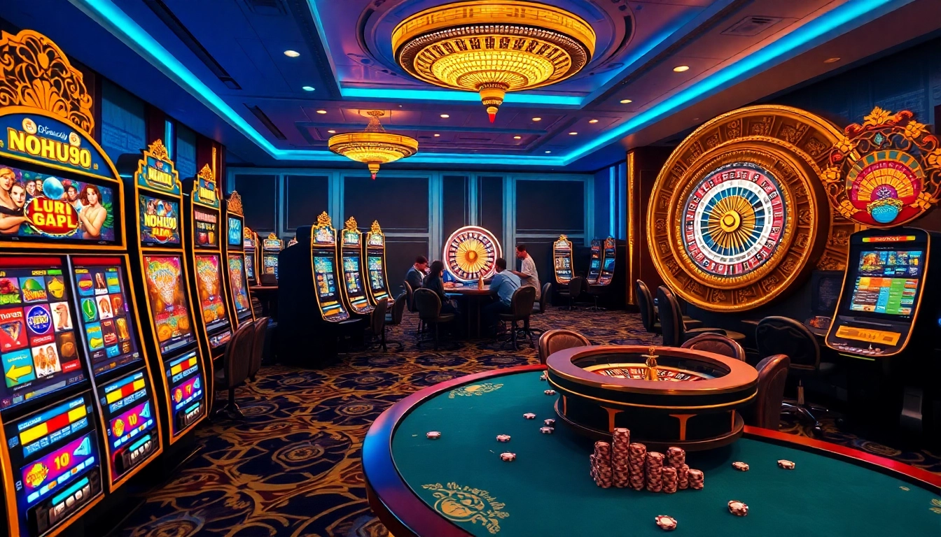 Play exciting slot machines at NOHU90 and experience the thrill of gaming action.