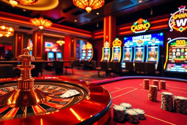 Experience exciting gameplay with https://winvn.wiki's luxurious casino setting featuring roulette and poker.