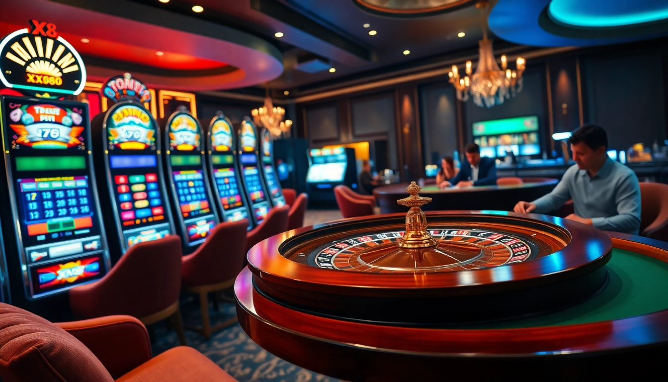 Experience the thrill at XX88 with luxury slot machines and vibrant casino atmosphere.