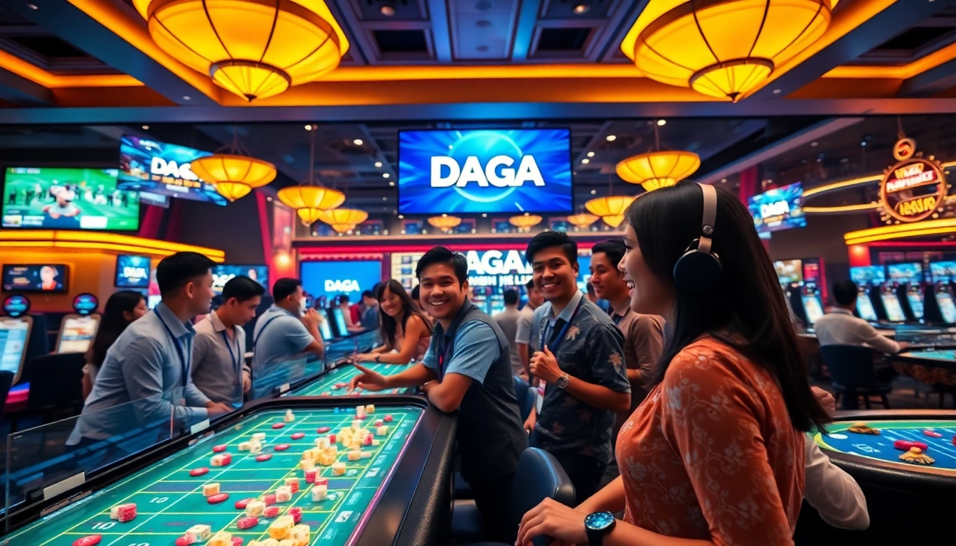 Experience exciting online betting at dagawin.live with players enjoying cockfighting and casino games.
