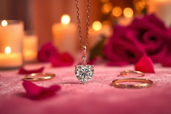 Shop beautiful Valentine’s jewellery gifts under £500 including a diamond heart pendant.