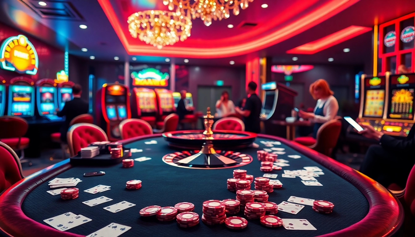 Engaging online gambling scene showcasing https://hz88mie.com with vibrant casino elements.