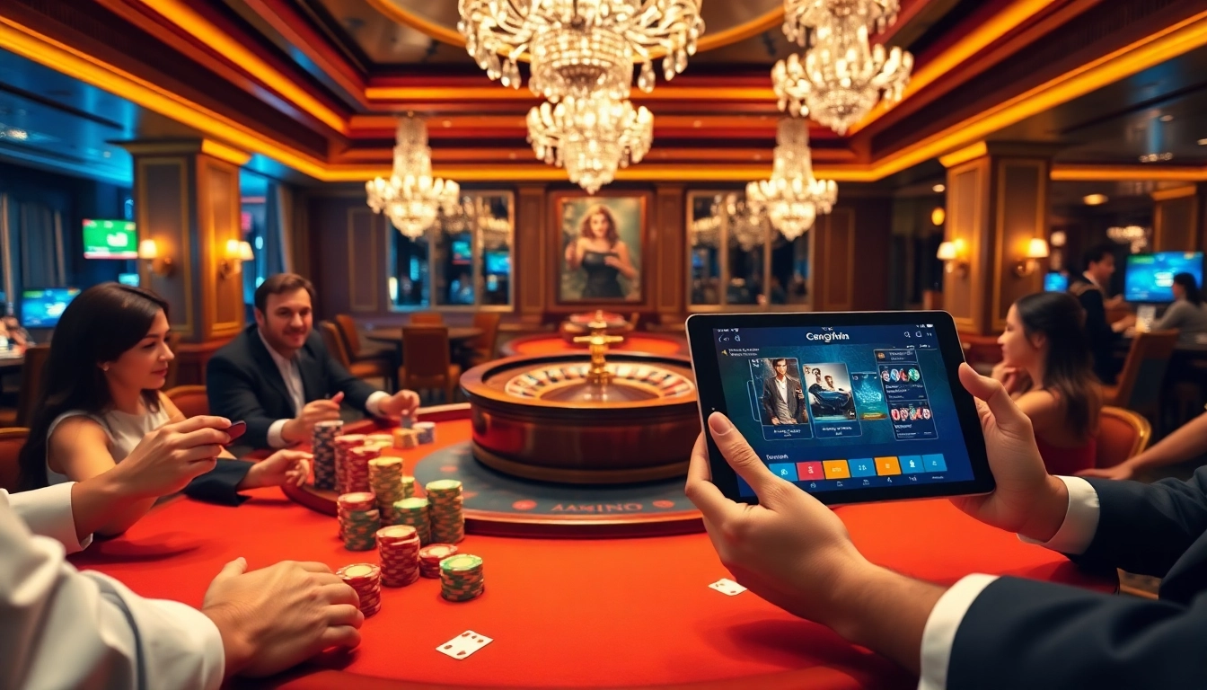 Playing poker with excitement at https://xx88.se.net/ casino, showcasing vibrant chips and cards.