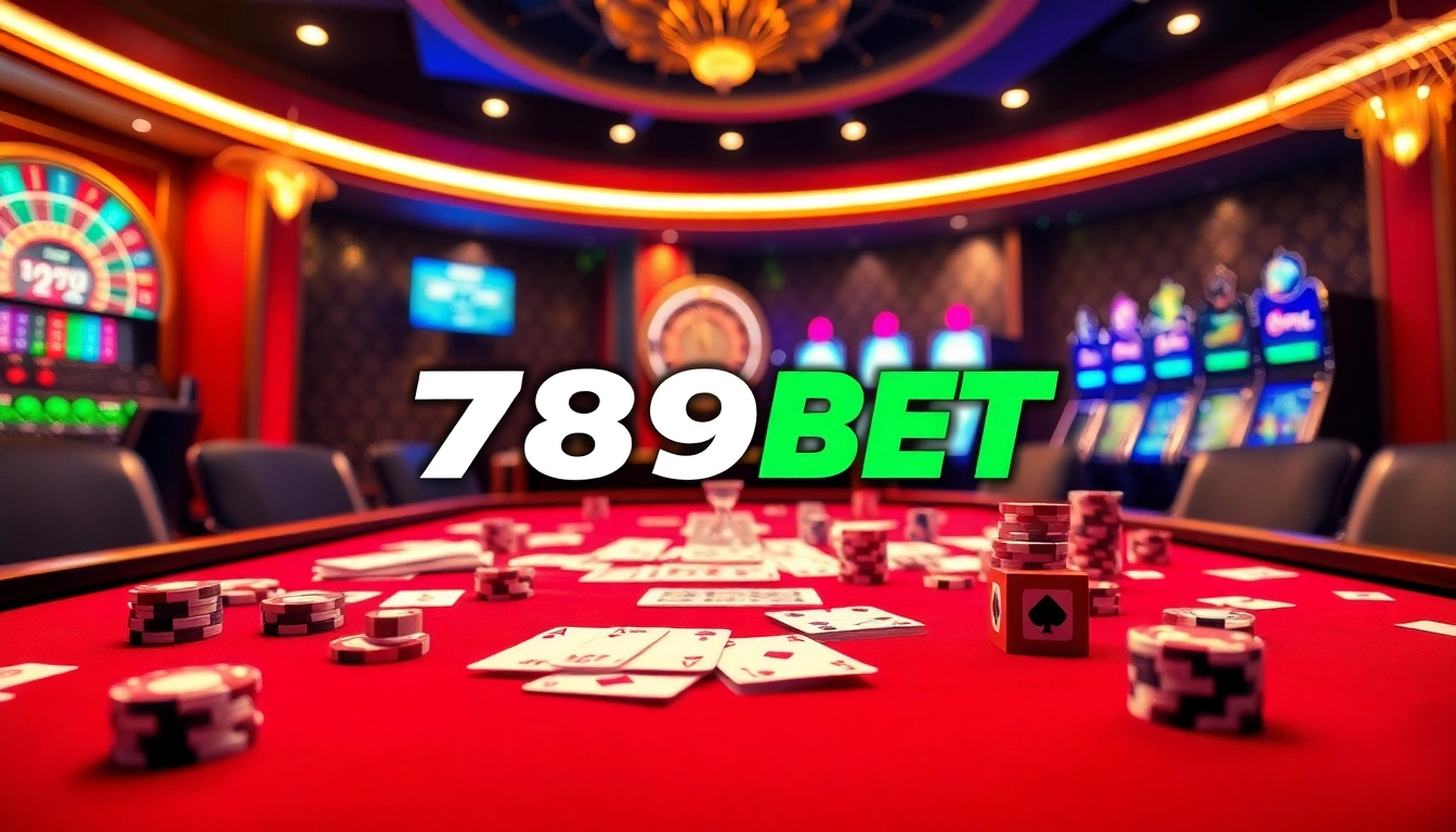 Experience the thrill of gaming with Link vào 789BET at a vibrant casino table filled with action.