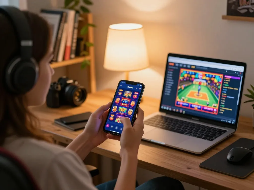 Twin68 app displayed on a smartphone during an online gaming session, showcasing strategic gameplay.