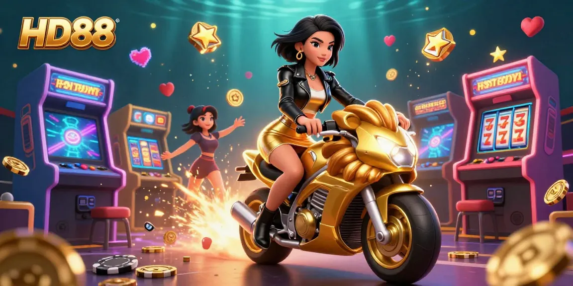 Experience excitement at HD88 Casino with vibrant characters and dynamic gaming elements.