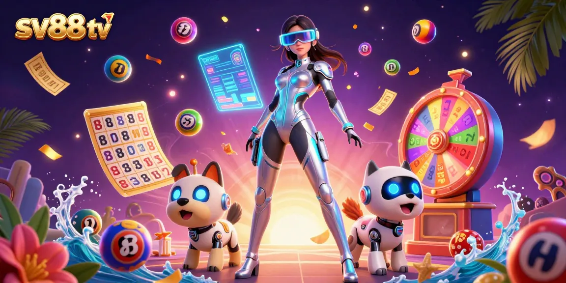 Experience the thrill of sv88 tv with vibrant lottery games and dynamic casino art.
