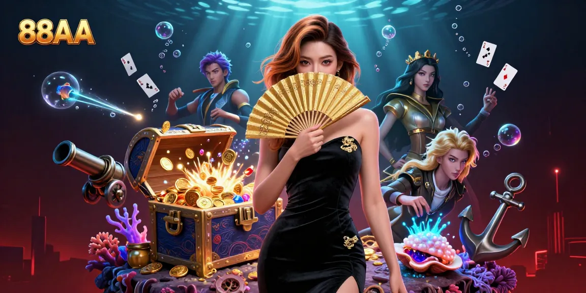 Engage with thrilling casino gameplay at 88AA featuring a captivating Asian woman in a glamorous setting.