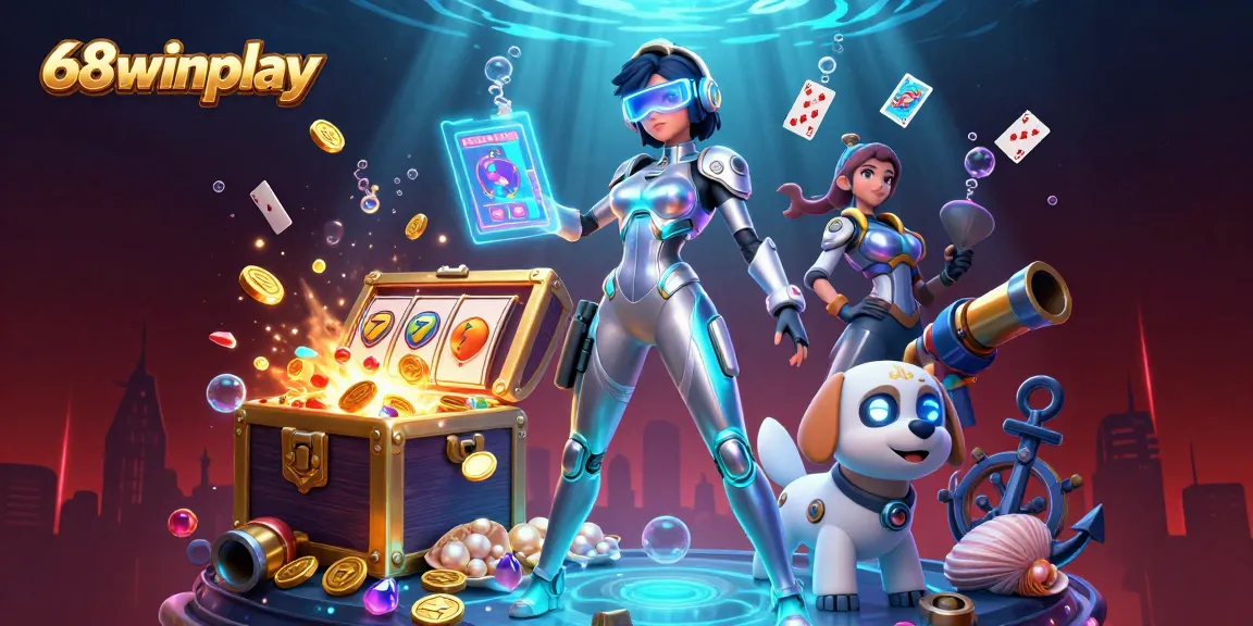 Experience the vibrant entertainment of 68winplay with gaming elements and dynamic visuals.