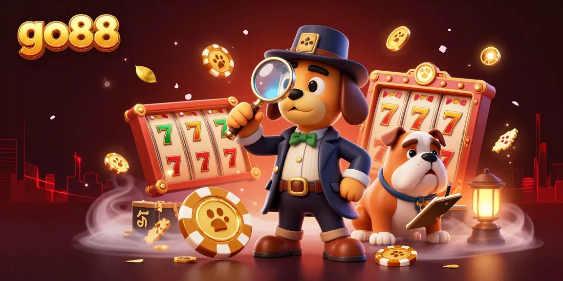 Engage with go88's vibrant casino scene, featuring characters amidst dynamic slot game elements.