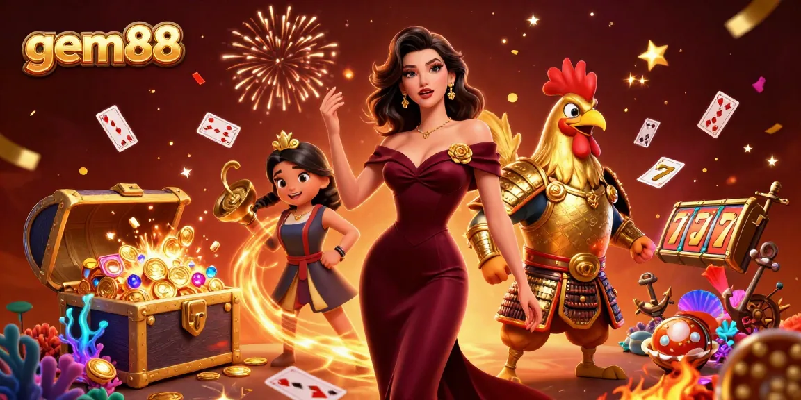 Experience the vibrant gems and excitement at gem88 with captivating slots and colorful casino games.