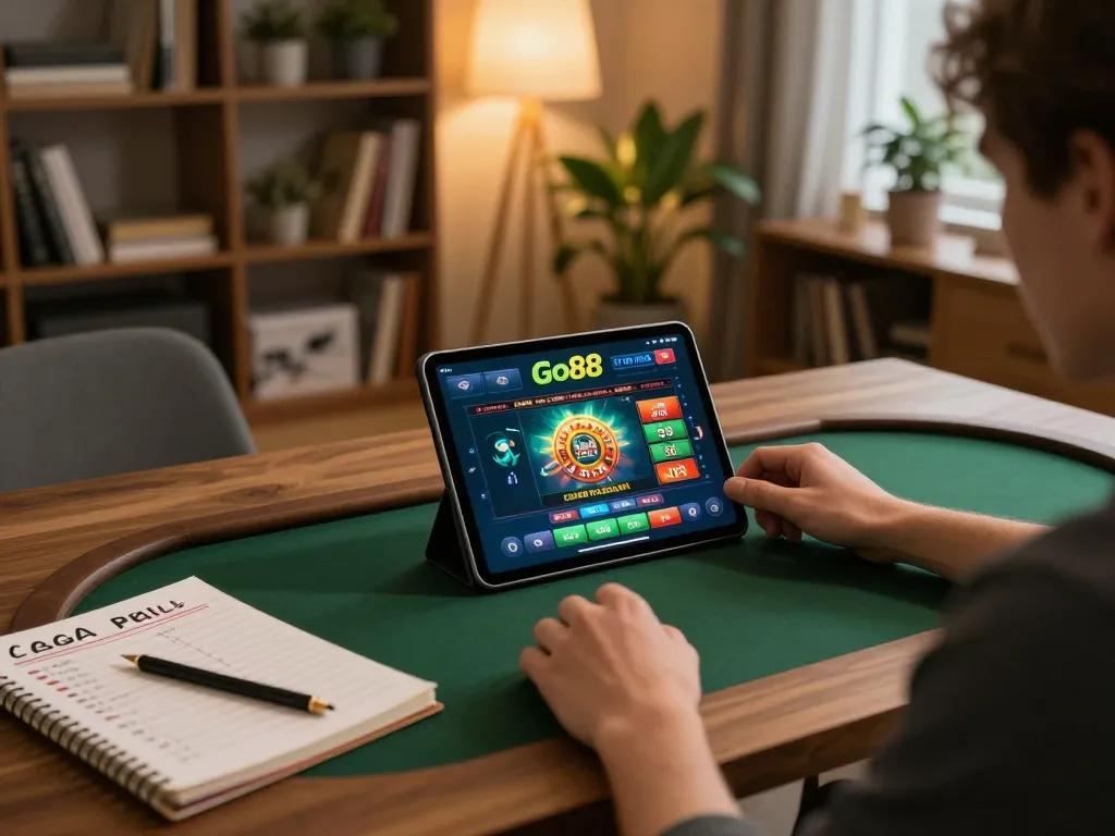 Engaging in online betting strategies on the Go88 platform from a cozy home setup