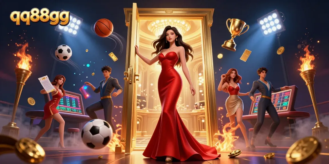 Experience the thrills of qq88gg with dynamic sports betting elements and a stunning VIP casino scene.