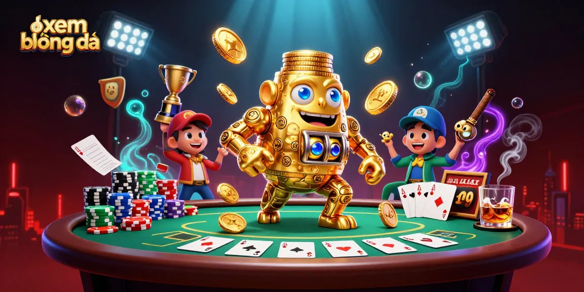 Xem bóng đá live with thrilling sports betting scenes and vibrant illustrations.