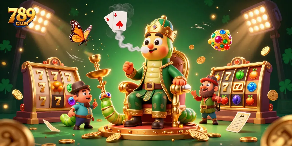 Experience thrilling games with 789CLUB's vibrant slot jackpot scene featuring unique characters and exciting elements.