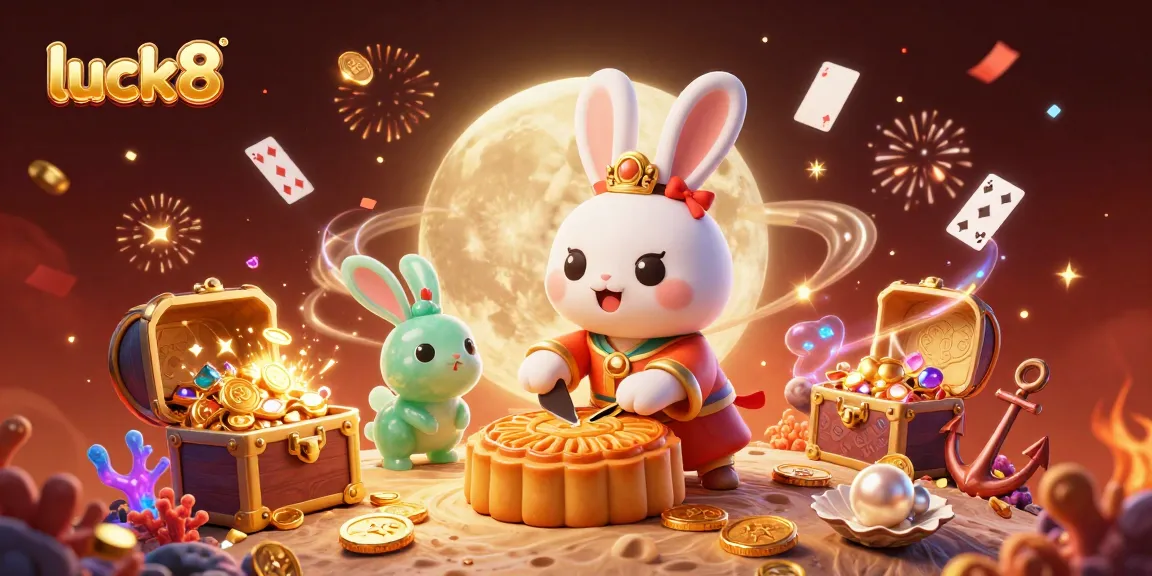 Experience the excitement of luck8 with vibrant icons and characters celebrating winning themes in a colorful casino setting.